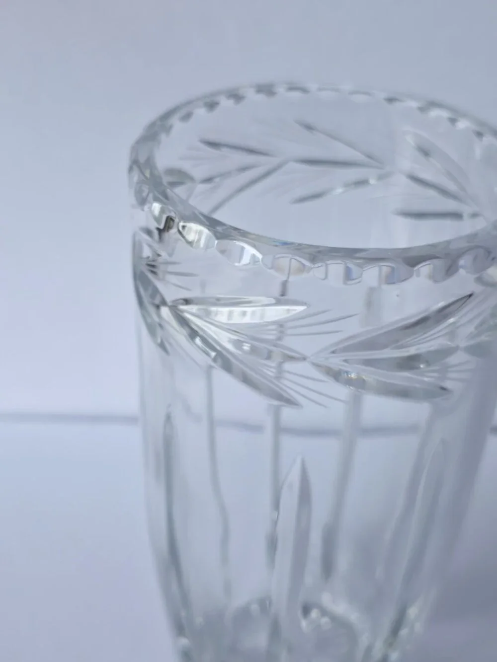 Vintage Godinger Shannon Cut Crystal Vase 8